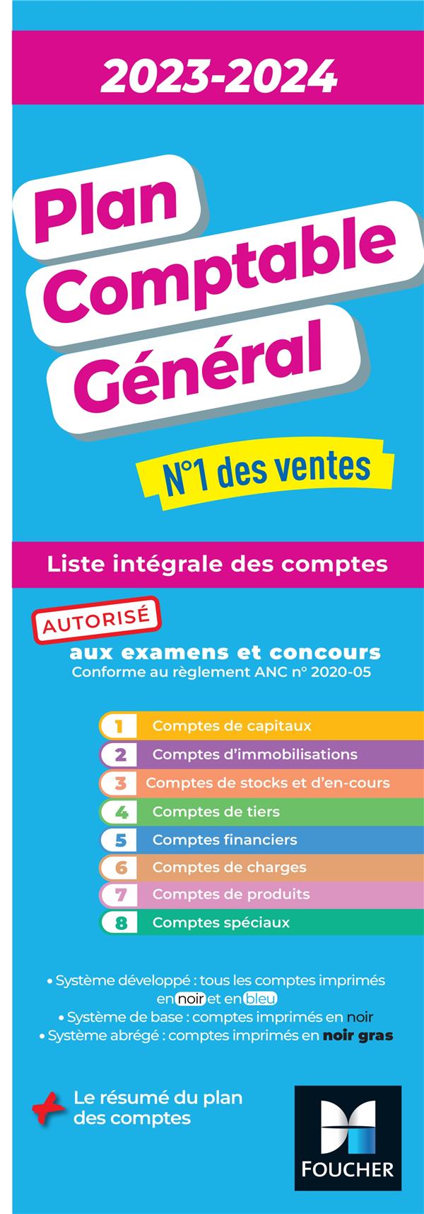 PLAN COMPTABLE GENERAL - PCG - 2023-2024 - PAUGAM SEBASTIEN - FOUCHER