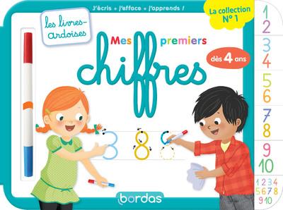 LES LIVRES-ARDOISES - MES PREMIERS CHIFFRES - HUDRISIER/LUTHRINGER - BORDAS