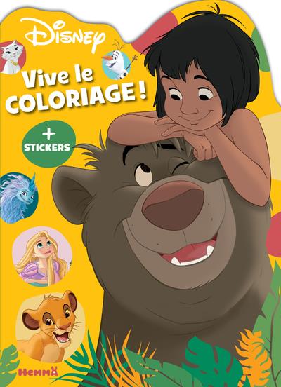 DISNEY - VIVE LE COLORIAGE ! (MOWGLI ET BALOO) - COLLECTIF - HEMMA