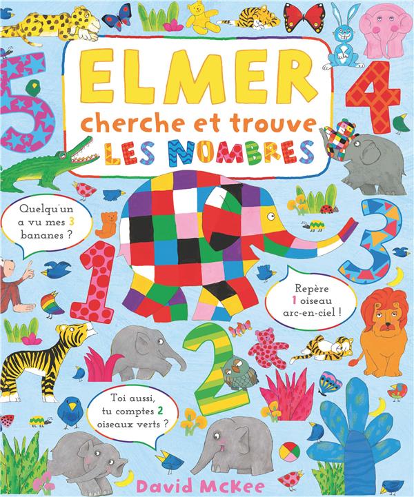 ELMER CHERCHE ET TROUVE - LES NOMBRES - MCKEE DAVID - KALEIDOSCOPE