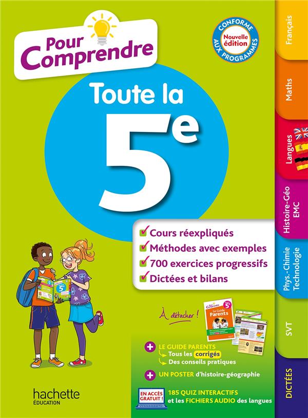 POUR COMPRENDRE TOUTES LES MATIERES 5E - LISLE/REYNAUD - HACHETTE