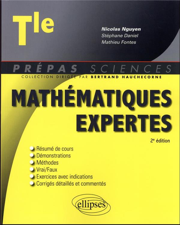 MATHEMATIQUES EXPERTES - TERMINALE - NGUYEN/DANIEL/FONTES - ELLIPSES MARKET