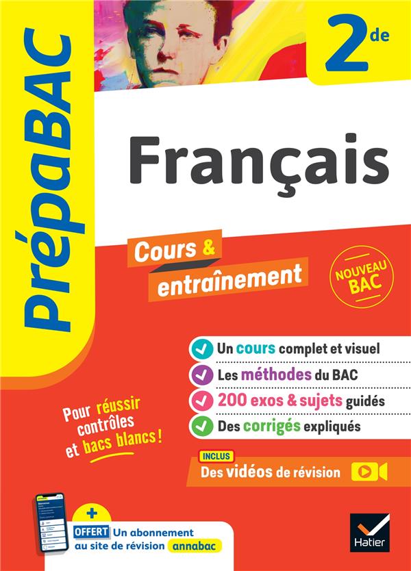 PREPABAC FRANCAIS 2DE - NOUVEAU PROGRAMME DE SECONDE - CHARON/DARBEAU/THOOR - HATIER SCOLAIRE