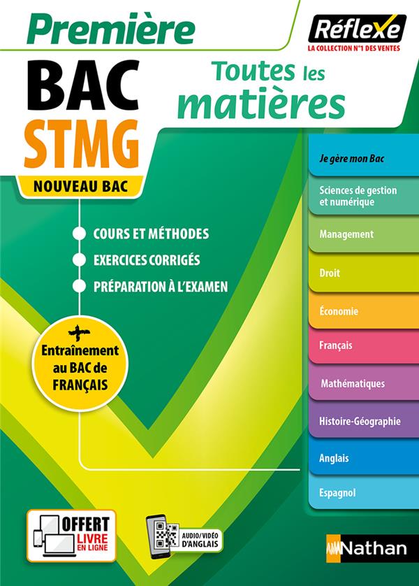 TOUTES LES MATIERES STMG PREMIERE - REFLEXE N 23 2023 - MERCATI/LE VEN/DAVID - CLE INTERNAT