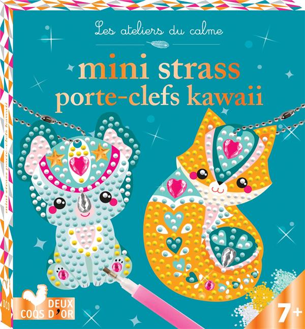 STRASS PORTE-CLEFS KAWAI - MINI BOITE AVEC ACCESSOIRES - DE PAGE ALICE - NC