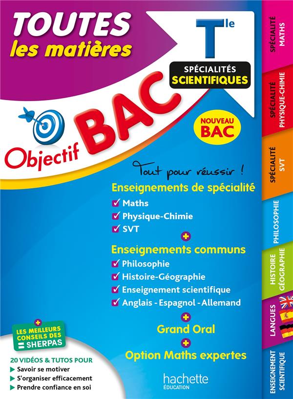 OBJECTIF BAC 2024 - TERM SPECIALITES SCIENTIFIQUES TOUTES LES MATIERES - ROUSSEAU/SALAUN/BINZ - HACHETTE