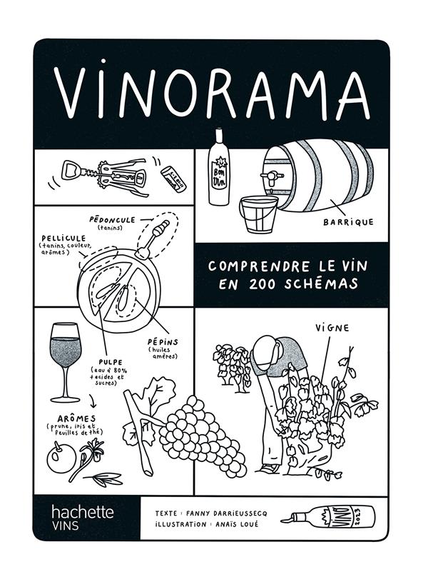 VINORAMA - COMPRENDRE LE VIN EN 200 SCHEMAS - DARRIEUSSECQ/LOUE - HACHETTE