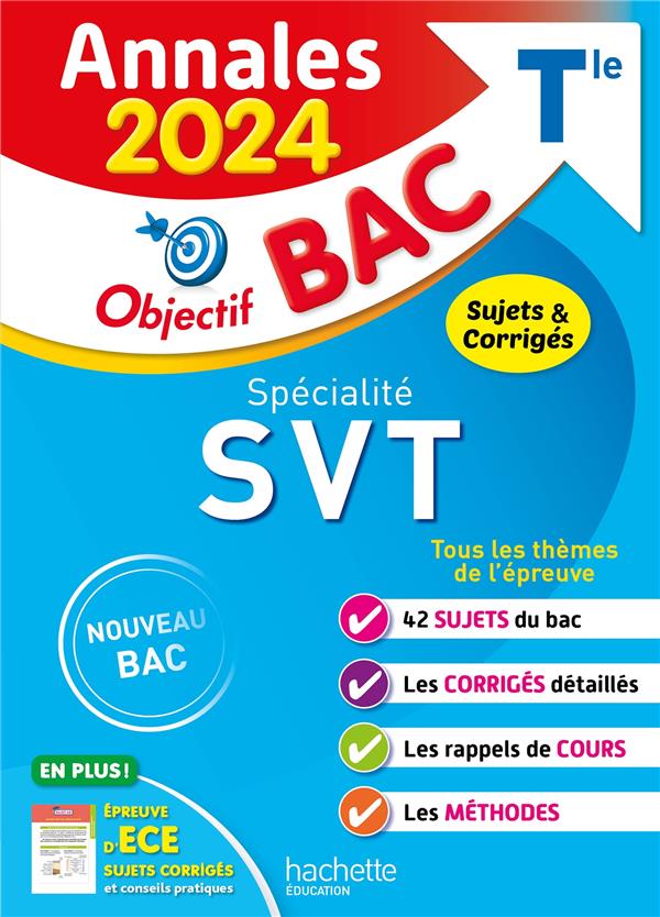 ANNALES OBJECTIF BAC 2024 - SPECIALITE SVT - DELGUEL/FABIEN - HACHETTE