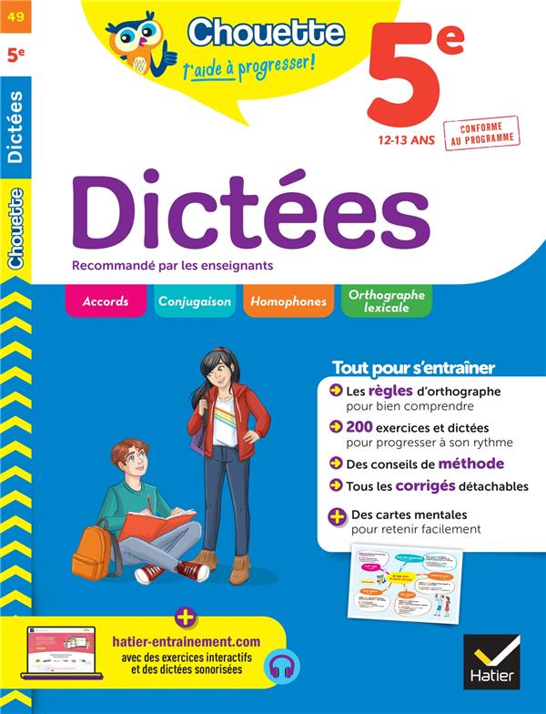 DICTEES 5E - CAHIER DE REVISION ET D-ENTRAINEMENT - SAUVE FABIENNE - HATIER SCOLAIRE