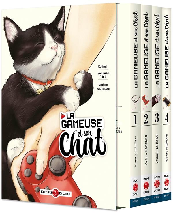 LA GAMEUSE ET SON CHAT - COFFRET VOL. 1 A 4 - NADATANI WATARU - BAMBOO