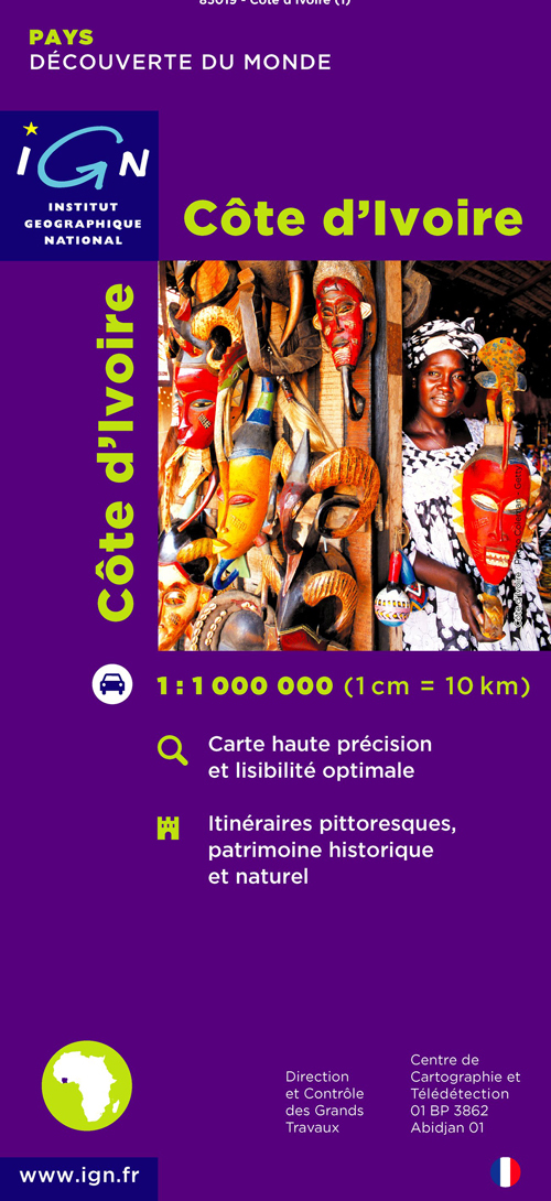 85019 COTE D-IVOIRE  1/1M - XXX - IGN