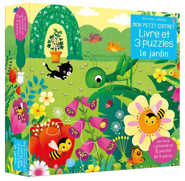 LE JARDIN - MON PETIT COFFRET LIVRE ET 3 PUZZLES - TAPLIN/IOSSA/EVER - NC