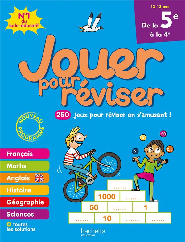 JOUER POUR REVISER - DE LA 5E A LA 4E - CAHIER DE VACANCES 2023 - LECREUX/BERGER/MEHEE - HACHETTE