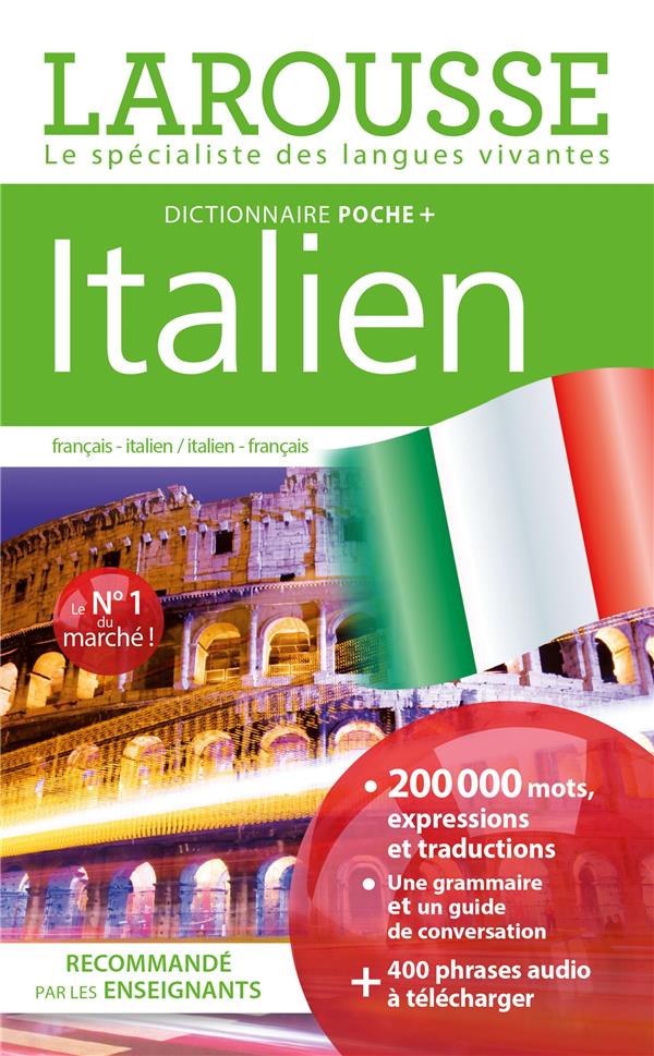 DICTIONNAIRE LAROUSSE POCHE PLUS ITALIEN - COLLECTIF - LAROUSSE