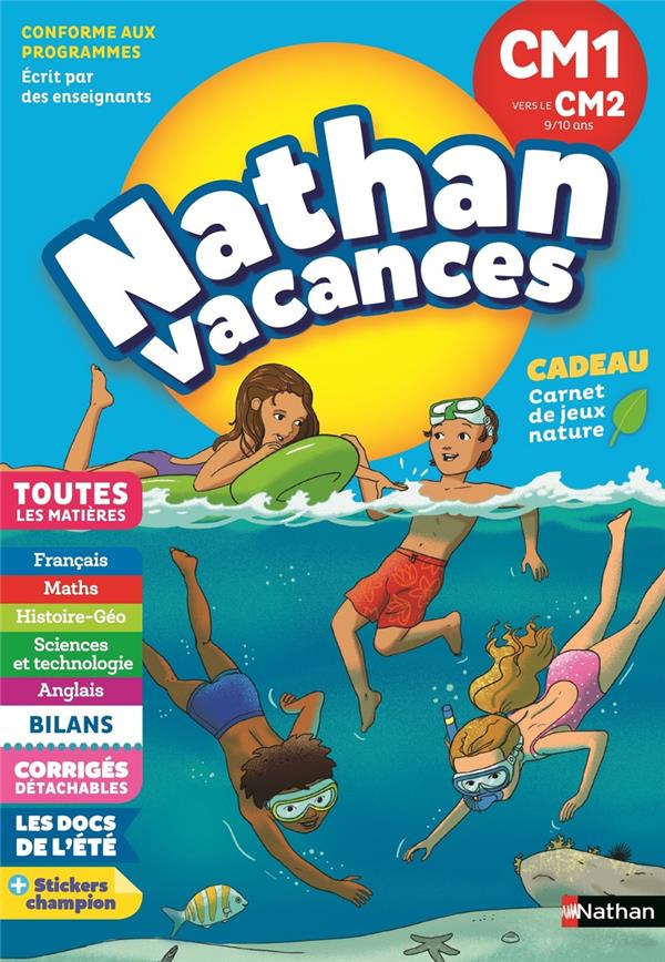 CAHIER DE VACANCES PRIMAIRE CM1 VERS CM2 9/10 ANS - BEIGEL/BOULARD - CLE INTERNAT