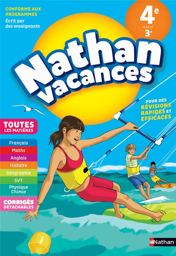 NATHAN VACANCES COLLEGE TOUTES LES MATIERES 4E VERS LA 3E - BERNARD/COGNIE/MANNS - CLE INTERNAT