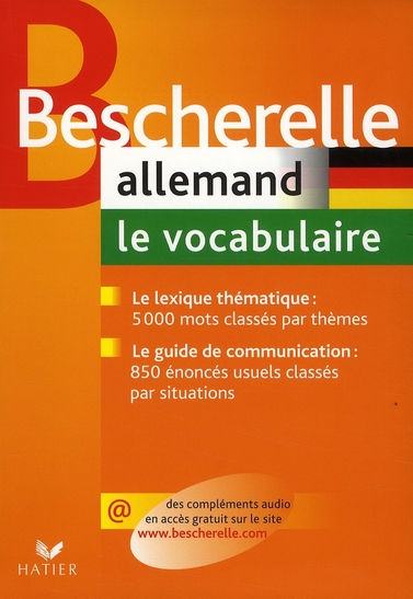 BESCHERELLE ALLEMAND : LE VOCABULAIRE - OUVRAGE DE REFERENCE SUR LE LEXIQUE ALLEMAND - SAMSON/ALBERT - HATIER JEUNESSE