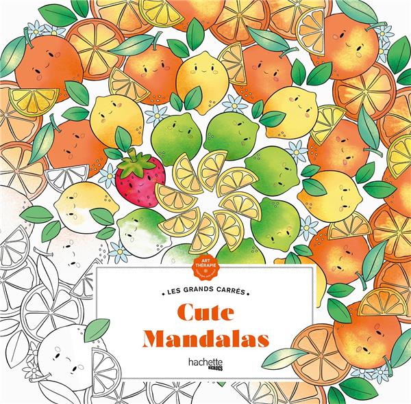 ART THERAPIE  -  LES GRANDS CARRES : CUTE MANDALAS - SUMANASIRI APSI - HACHETTE