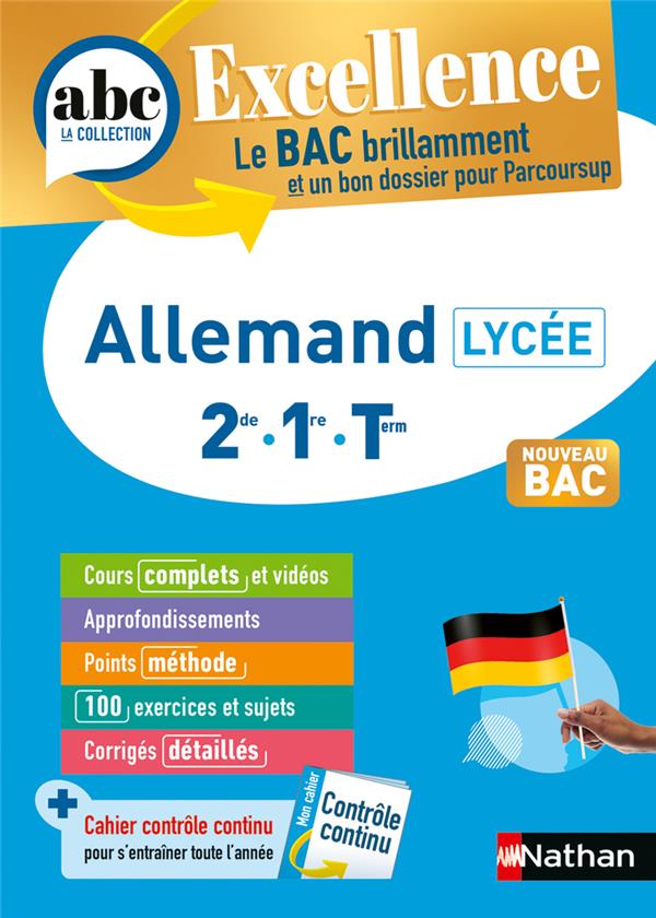 ABC DU BAC EXCELLENCE : ALLEMAND  -  2DE, 1RE, TERMINALE (EDITION 2024) - BRUNET/KEUNEBROEK - CLE INTERNAT