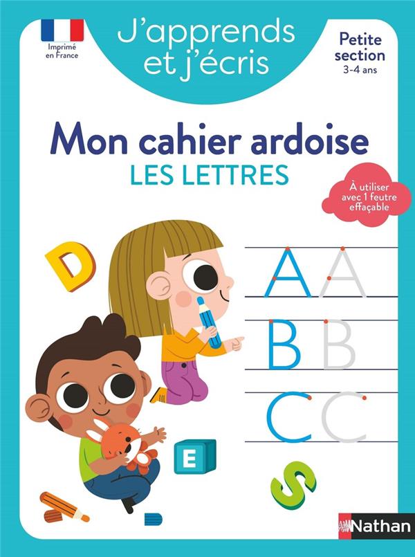 J'APPRENDS ET J'ECRIS : LES LETTRES  -  PS  -  MON CAHIER ARDOISE (EDITION 2024) - MARIN/MADDEDU - CLE INTERNAT