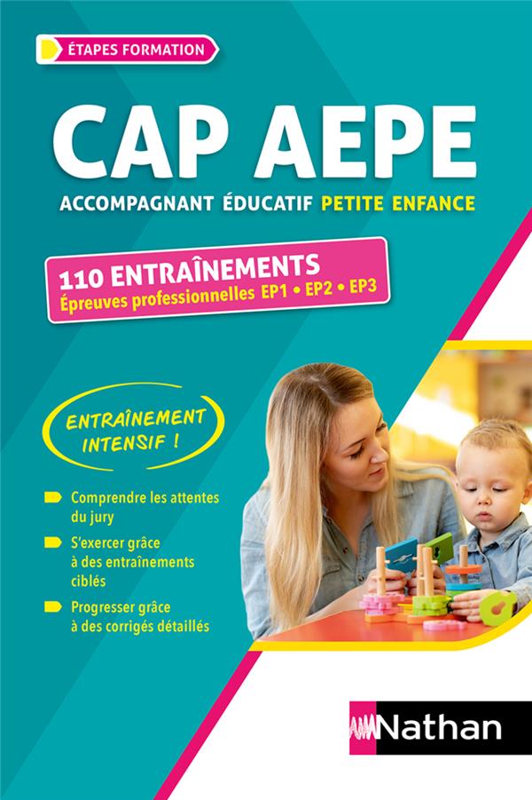 CAP AEPE  -  110 ENTRAINEMENTS  -  EPREUVES PROFESSIONNELLES EP1, EP2, EP3 (EDITION 2024/2025) - REBIH LOUISA - CLE INTERNAT