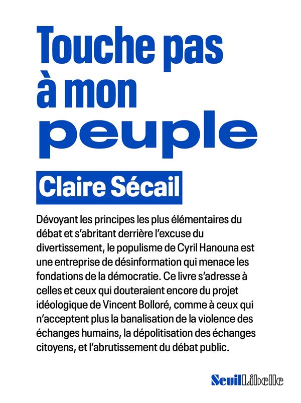 TOUCHE PAS A MON PEUPLE - SECAIL CLAIRE - SEUIL