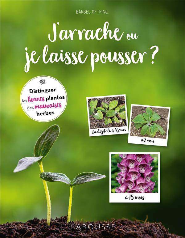 J'ARRACHE OU JE LAISSE POUSSER ? DISTINGUER LES BONNES PLANTES DES MAUVAISES HERBES - OFTRING - LAROUSSE