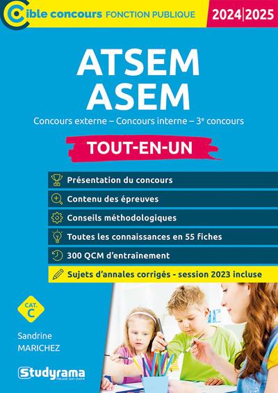 ATSEM/ASEM TOUT-EN-UN : CONCOURS CATEGORIE C (EDITION 2024/2025) - MARICHEZ SANDRINE - STUDYRAMA