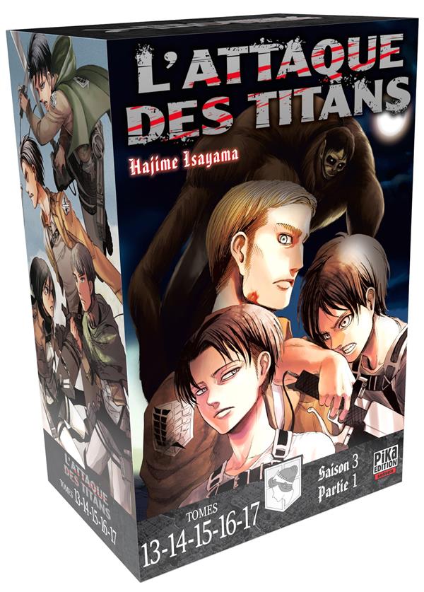 L'ATTAQUE DES TITANS : COFFRET INTEGRALE VOL.4 : TOMES 13 A 17 - ISAYAMA HAJIME - PIKA