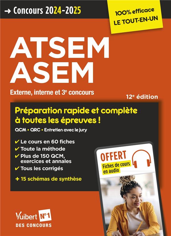 CONCOURS ATSEM ET ASEM - CATEGORIE C - PREPARATION RAPIDE ET COMPLETE A TOUTES LES EPREUVES - TOUT L - LAPLACE ELODIE - VUIBERT