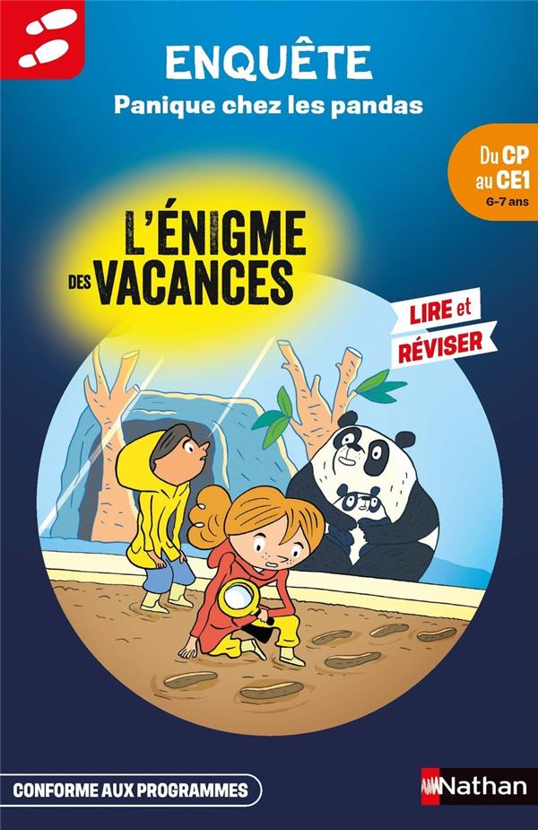 L'ENIGME DES VACANCES : ENQUETE : PANIQUE CHEZ LES PANDAS  -  DU CP AU CE1 - AUBRUN/DUQUESNE - CLE INTERNAT