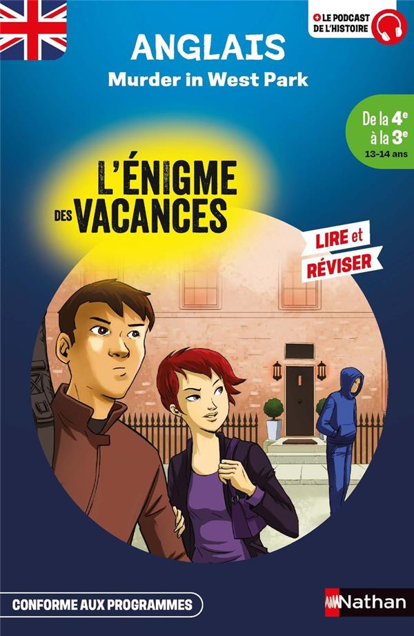 L'ENIGME DES VACANCES : MURDER IN WEST PARK  -  DE LA 4E A LA 3E - GARNER/MARCELIN/SURE - CLE INTERNAT