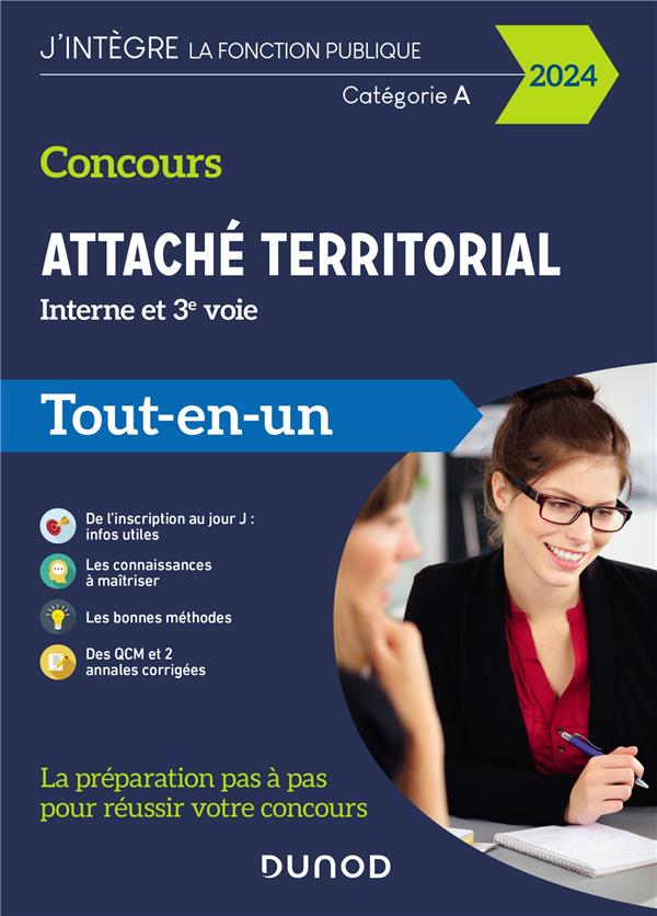 CONCOURS ATTACHE TERRITORIAL  -  INTERNE ET 3E VOIE  -  CATEGORIE A  -  TOUT-EN-UN (EDITION 2024) - FALCO/LAMURE - DUNOD