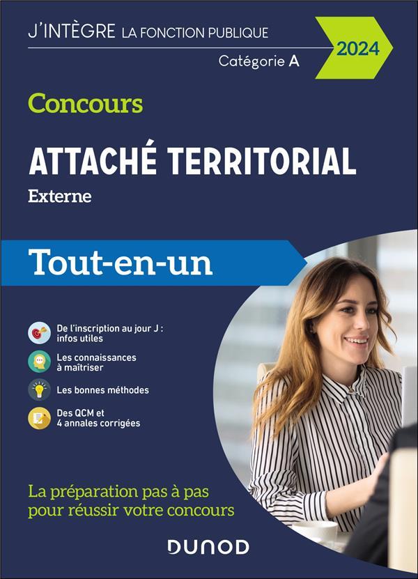 CONCOURS ATTACHE TERRITORIAL  -  EXTERNE  -  CATEGORIE A  -  TOUT-EN-UN (EDITION 2024) - FALCO/LAMURE - DUNOD