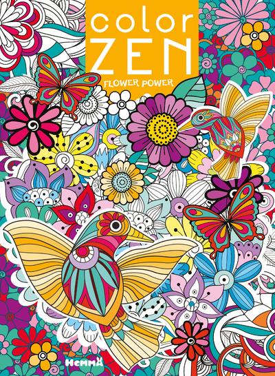 COLOR ZEN : FLOWER POWER - COLLECTIF - HEMMA