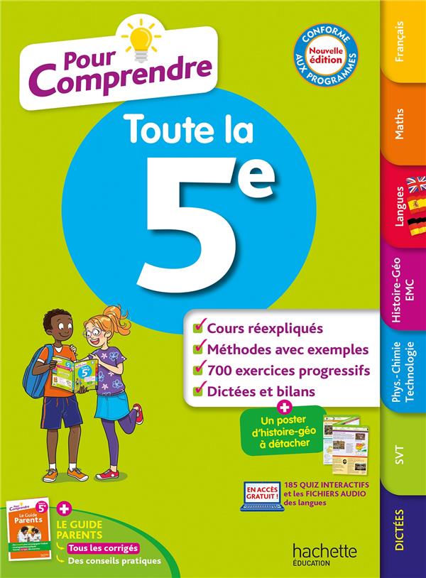 POUR COMPRENDRE : TOUTE LA 5E - LISLE/REYNAUD - HACHETTE POUR COMPRENDRE : TOUTE LA 5E - LISLE/REYNAUD - HACHETTE