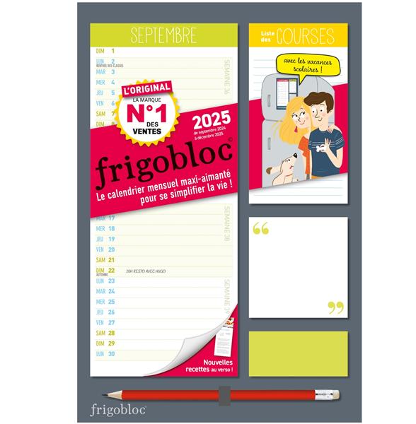 MINI FRIGOBLOC : LE CALENDRIER MENSUEL MAXI-AIMANTE POUR SE SIMPLIFIER LA VIE ! (EDITION 2025) - COLLECTIF - NC