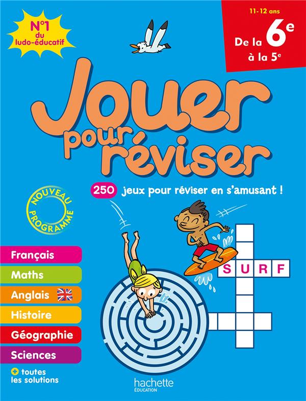 JOUER POUR REVISER : DE LA 6E A LA 5E - MEHEE LOIC - HACHETTE