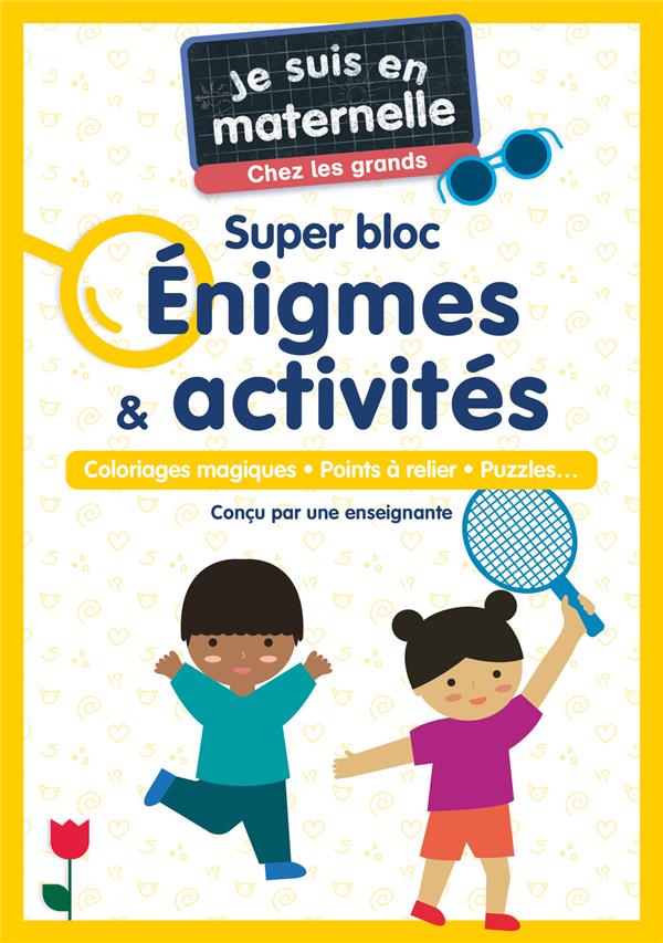 JE SUIS EN MATERNELLE : SUPER BLOC ENIGMES et ACTIVITES - CHEF D-HOTEL - FLAMMARION