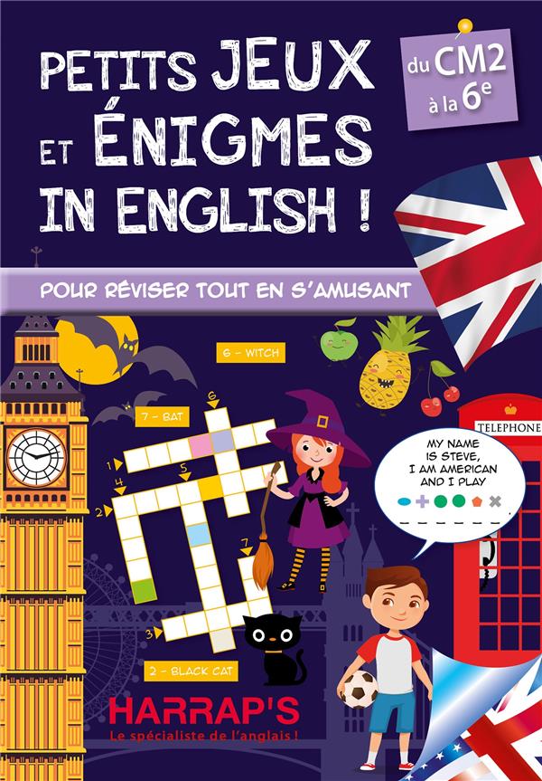 PETITS JEUX ET ENIGMES IN ENGLISH, SPECIAL CM-6E - LEBRUN SANDRA - LAROUSSE