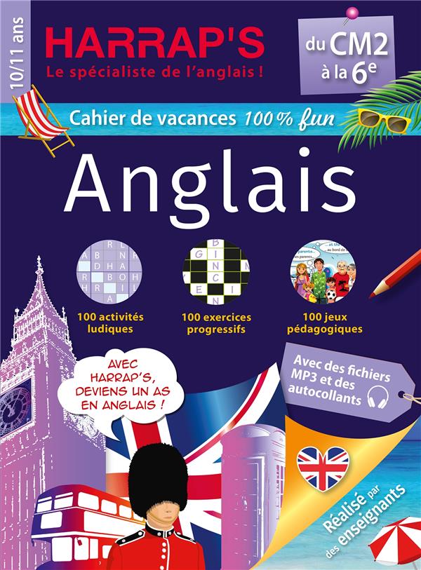 HARRAP'S CAHIER DE VACANCES : ANGLAIS  -  DU CM2 A LA 6E - COLLECTIF - LAROUSSE