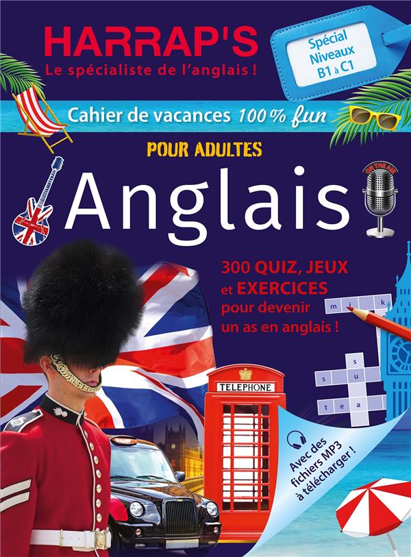 HARRAP'S CAHIER DE VACANCES : ANGLAIS  -  POUR ADULTES - COLLECTIF - LAROUSSE