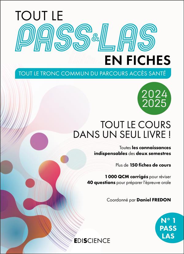 TOUT LE PASS et LAS EN FICHES  -  TOUT LE COURS DANS UN SEUL LIVRE ! (EDITION 2024/2025) - FREDON/SEBELLIN/GEA - DUNOD