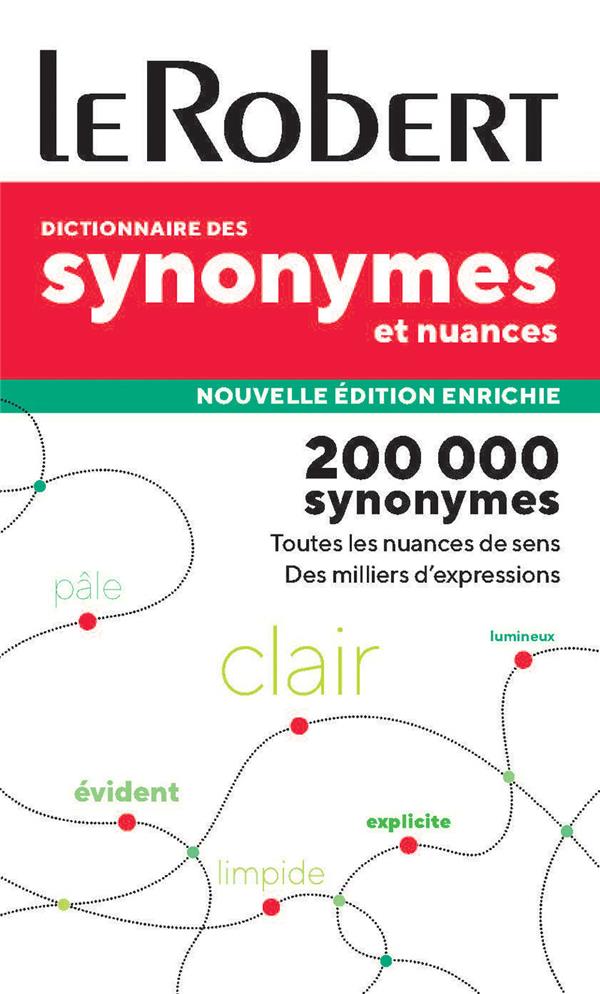 DICTIONNAIRE DES SYNONYMES ET NUANCES (EDITION 2024) - COLLECTIF - LE ROBERT