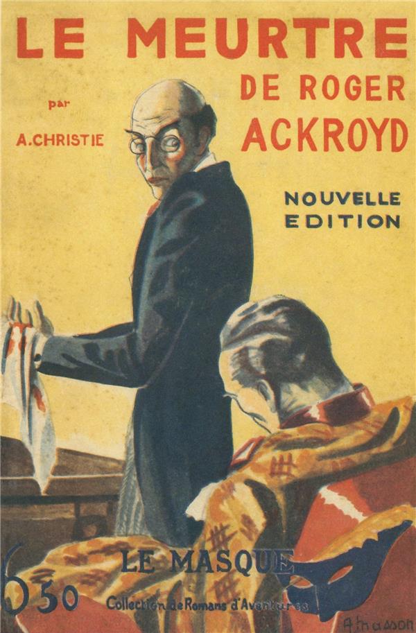 LE MEURTRE DE ROGER ACKROYD - CHRISTIE  AGATHA - Ed. du Masque