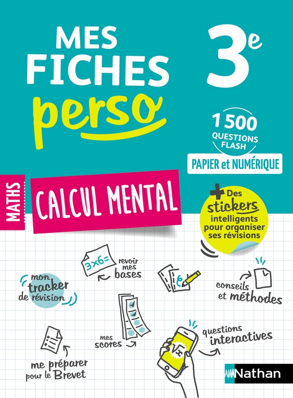 MES FICHES PERSO TOME 9 : CALCUL MENTAL : 3E (EDITION 2021) - MORA/FEUGERE - CLE INTERNAT