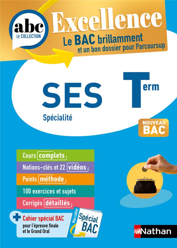 ABC DU BAC EXCELLENCE : SES  -  TERMINALE (EDITION 2023) - CHARLES/GARNIER - CLE INTERNAT