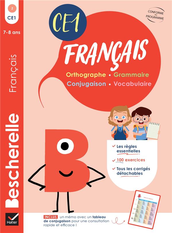 BESCHERELLE FRANCAIS CE1 - 7 ANS - MON CAHIER D'ENTRAINEMENT FRANCAIS - VIRZI-ROUSTAN V. - HATIER SCOLAIRE