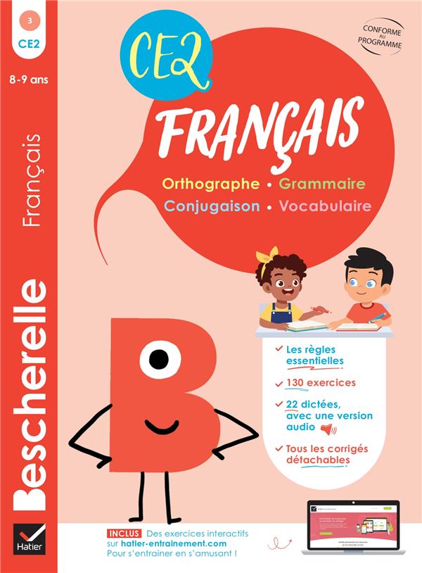 BESCHERELLE FRANCAIS CE2 - 8 ANS - MON CAHIER D'ENTRAINEMENT FRANCAIS - GAU CATHERINE - HATIER SCOLAIRE