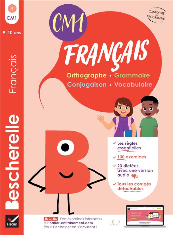 BESCHERELLE FRANCAIS CM1 - 9 ANS - MON CAHIER D'ENTRAINEMENT FRANCAIS - GAU CATHERINE - HATIER SCOLAIRE